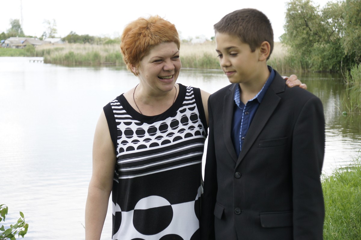 Светлана Николаевна Стародубцева с сыном Даниилом