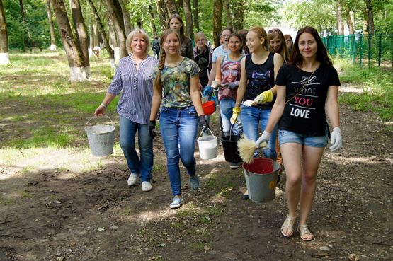 Студенты Новопокровского многоотраслевого техникума  работали дружно