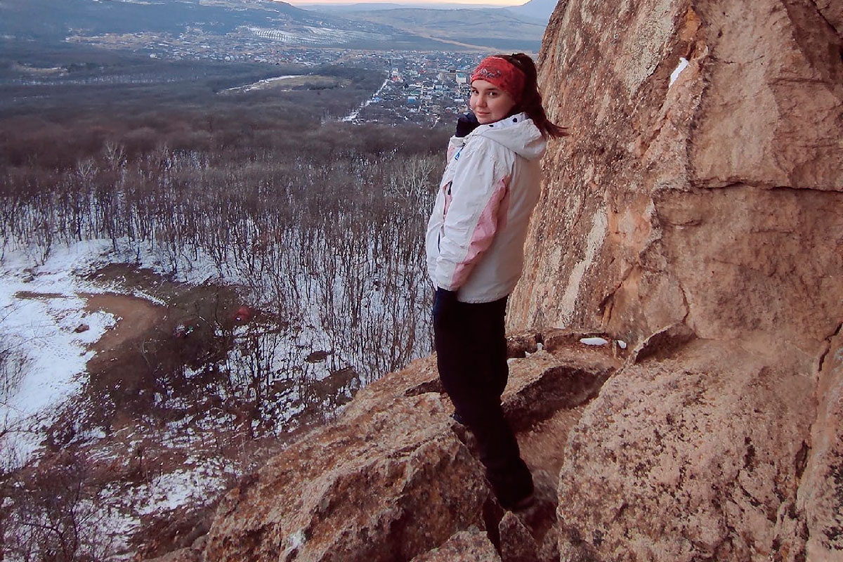 Арина Минко влюблена в горы