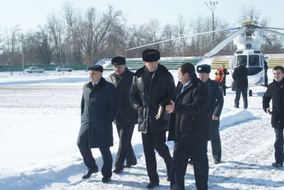 2 февраля А.Н. Ткачев посетил Новопокровский район