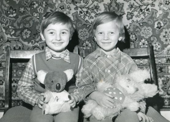 Сережа Жуков и Юра Грязев. 1979 год