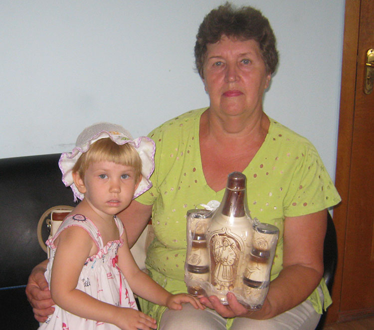 Вера Егоровна Эртель с внучкой