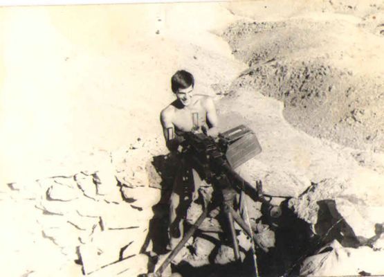 Сергей Астафьев на боевой позиции. Афганистан, 1986 год