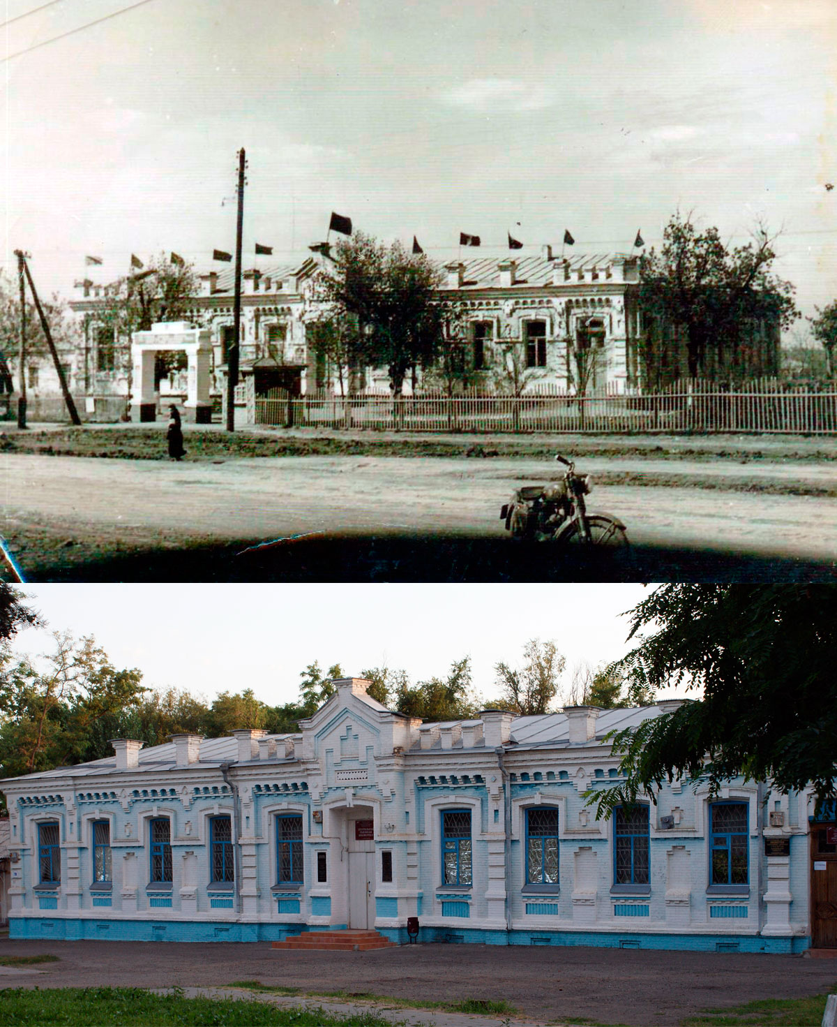 Два снимка одного здания – межпоселенческой центральной библиотеки.  Их разделяют многие годы. Но и по сей день не ослабевает интерес к нему
