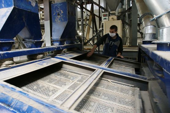 Денис Шульгин на Ровненском маслозаводе работает на рушильно-веечных машинах