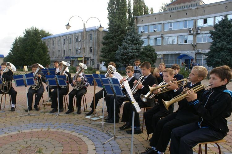 Духовой оркестр СОШ № 7 поселка Малокубанского